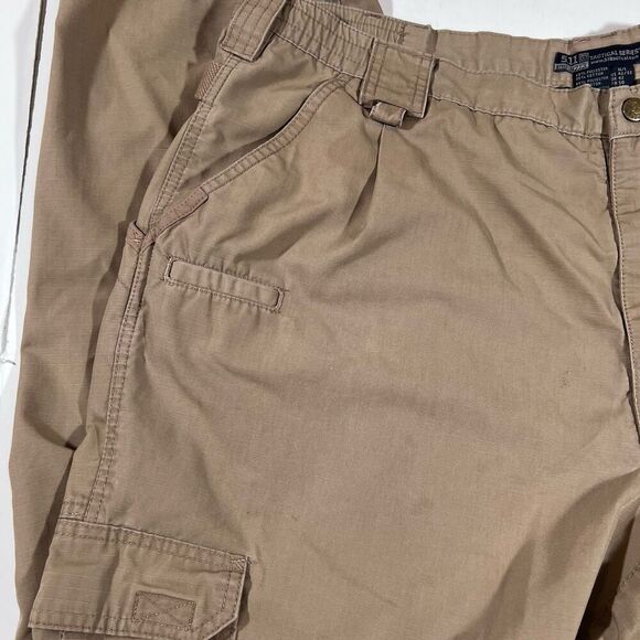511 Tactical Series Cargo Pants Tan Khaki Men's 42x32 Stained - Picture 8 of 11